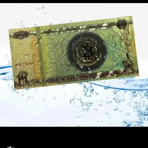 Bitcoin Commemorative Bill: A Limited Edition American Golden Foil Coin - Picture 7 of 9